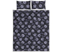 Maya Symbol Pattern Print Quilt Bed Set