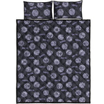 Maya Symbol Pattern Print Quilt Bed Set
