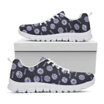 Maya Symbol Pattern Print White Sneakers