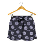 Maya Symbol Pattern Print Women's Shorts