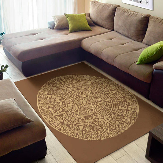 Mayan Calendar Print Area Rug