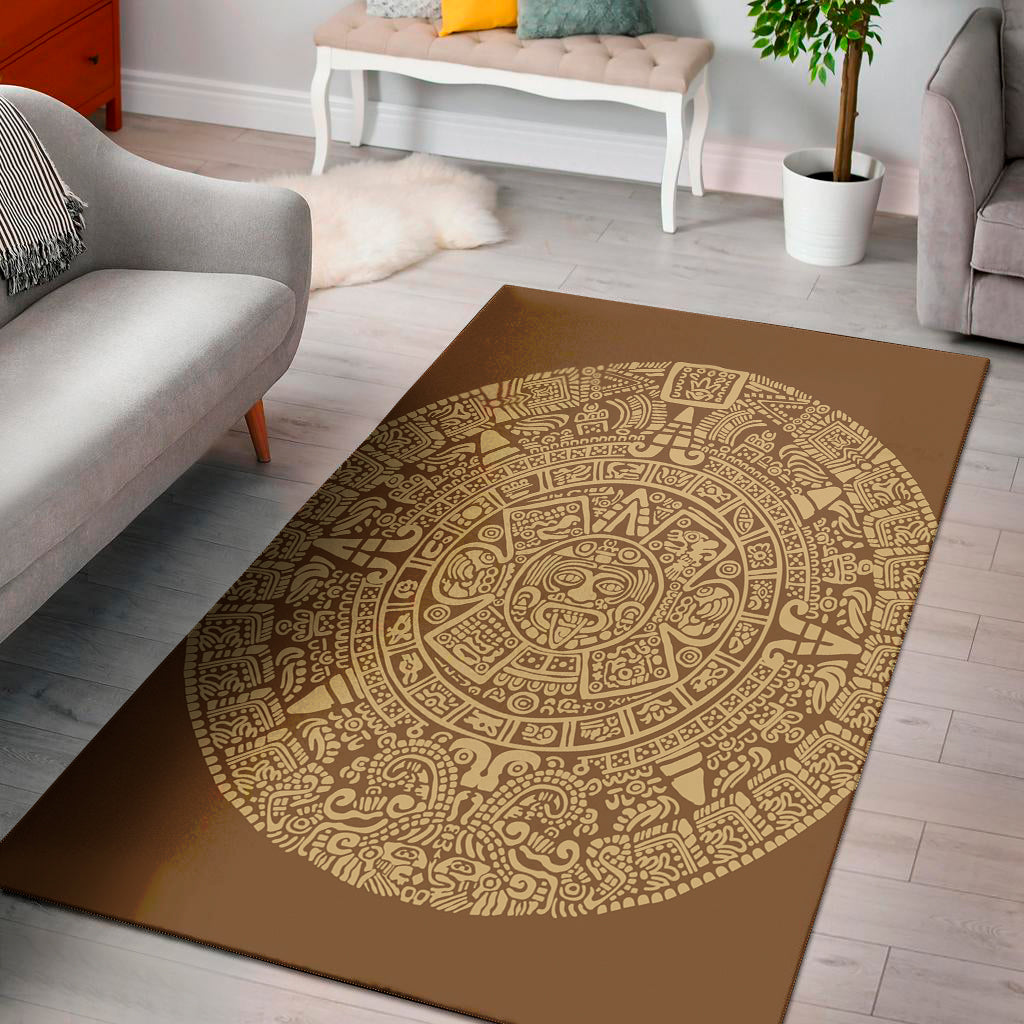 Mayan Calendar Print Area Rug