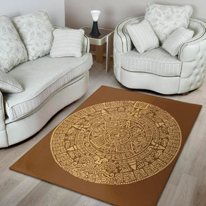 Mayan Calendar Print Area Rug