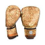 Mayan Calendar Print Boxing Gloves