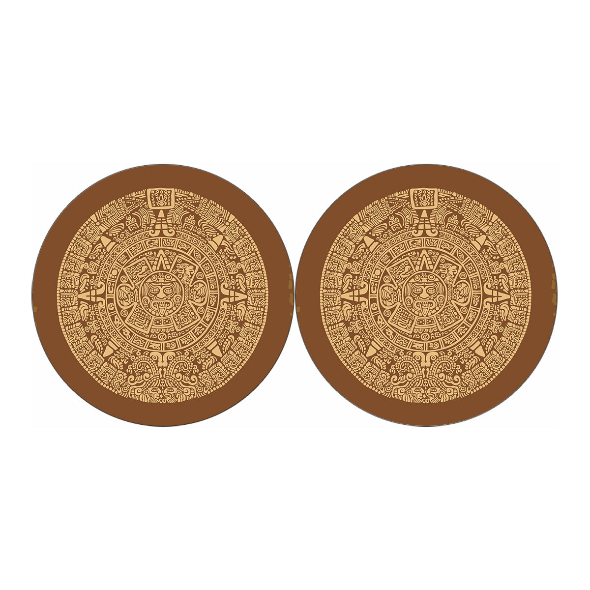 Mayan Calendar Print Car Coasters