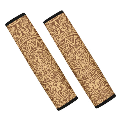 Mayan Calendar Print Car Seat Belt Covers