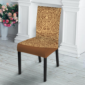 Mayan Calendar Print Dining Chair Slipcover
