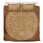 Mayan Calendar Print Duvet Cover Bedding Set