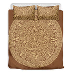 Mayan Calendar Print Duvet Cover Bedding Set