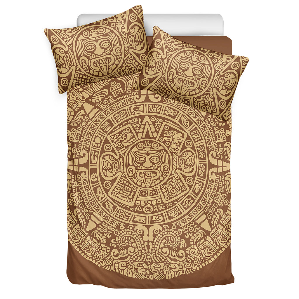 Mayan Calendar Print Duvet Cover Bedding Set