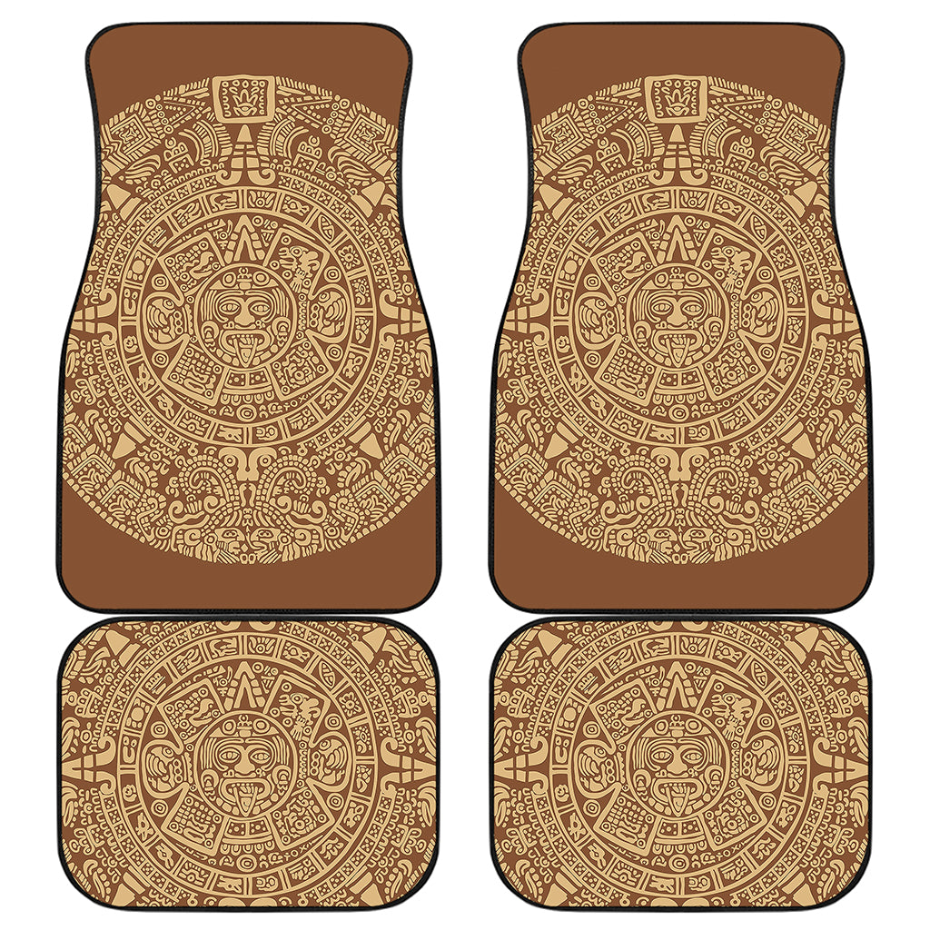 Mayan Calendar Print Front and Back Car Floor Mats