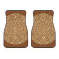 Mayan Calendar Print Front Car Floor Mats