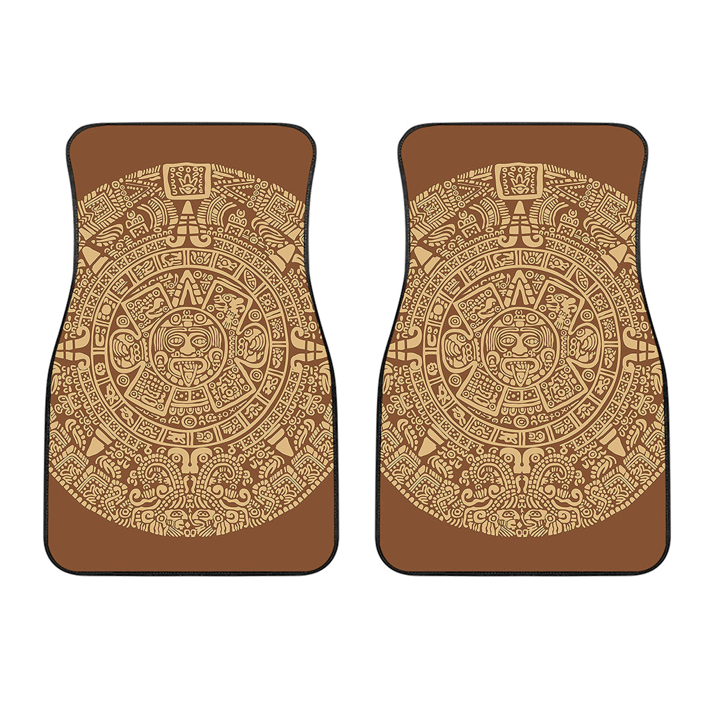 Mayan Calendar Print Front Car Floor Mats