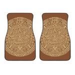 Mayan Calendar Print Front Car Floor Mats