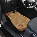 Mayan Calendar Print Front Car Floor Mats