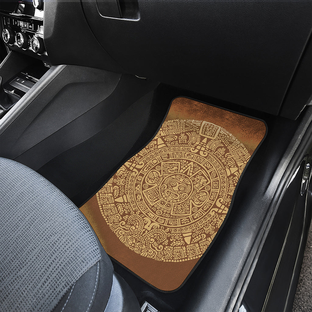 Mayan Calendar Print Front Car Floor Mats
