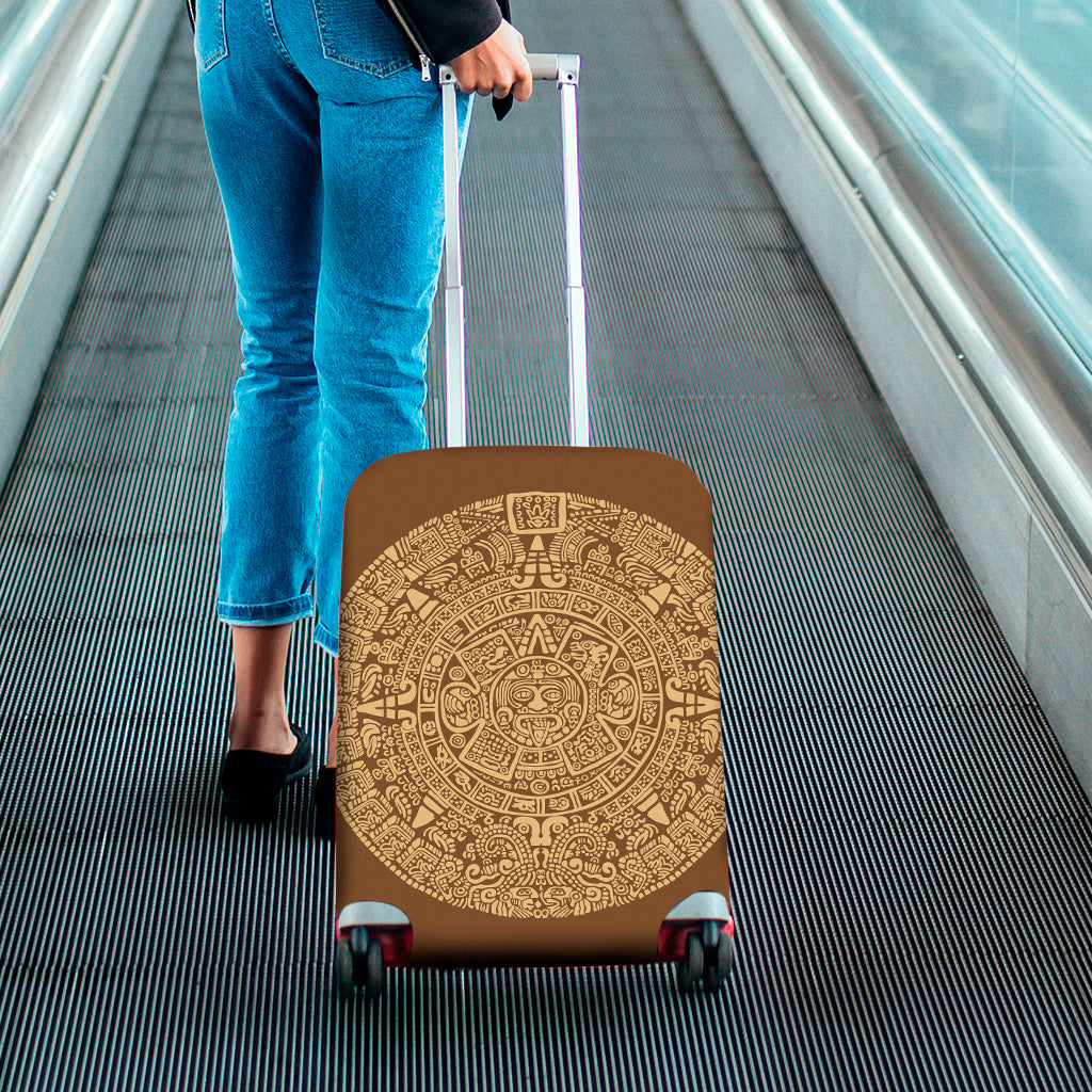 Mayan Calendar Print Luggage Cover