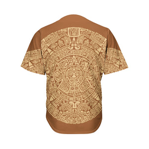 Mayan Calendar Print Men's Baseball Jersey