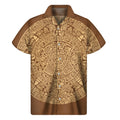 Mayan Calendar Print Men's Short Sleeve Shirt