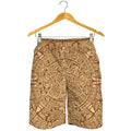 Mayan Calendar Print Men's Shorts