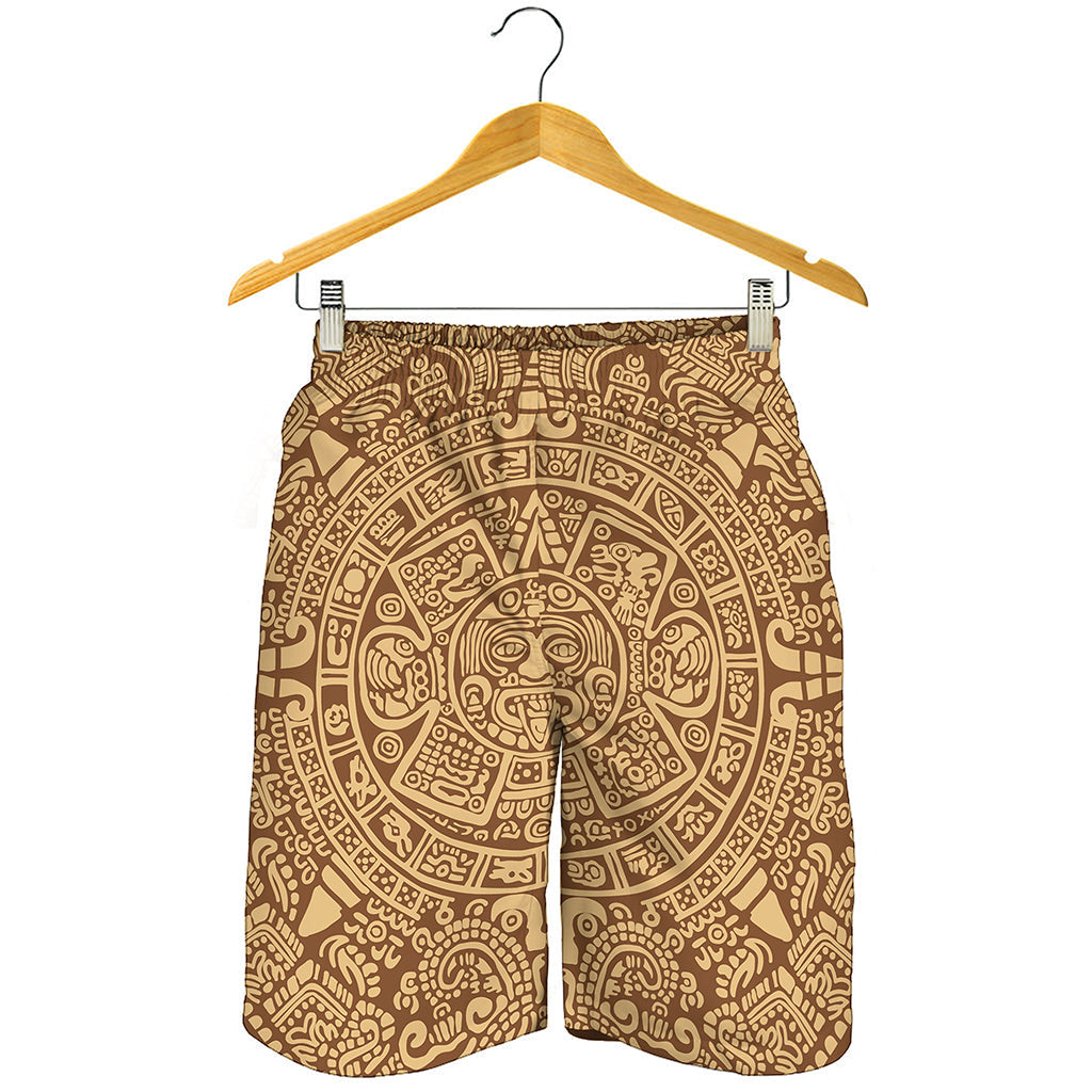 Mayan Calendar Print Men's Shorts