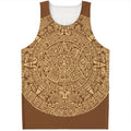 Mayan Calendar Print Men's Tank Top