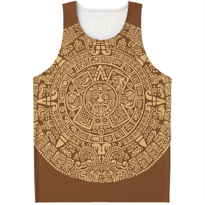 Mayan Calendar Print Men's Tank Top