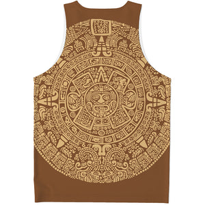 Mayan Calendar Print Men's Tank Top