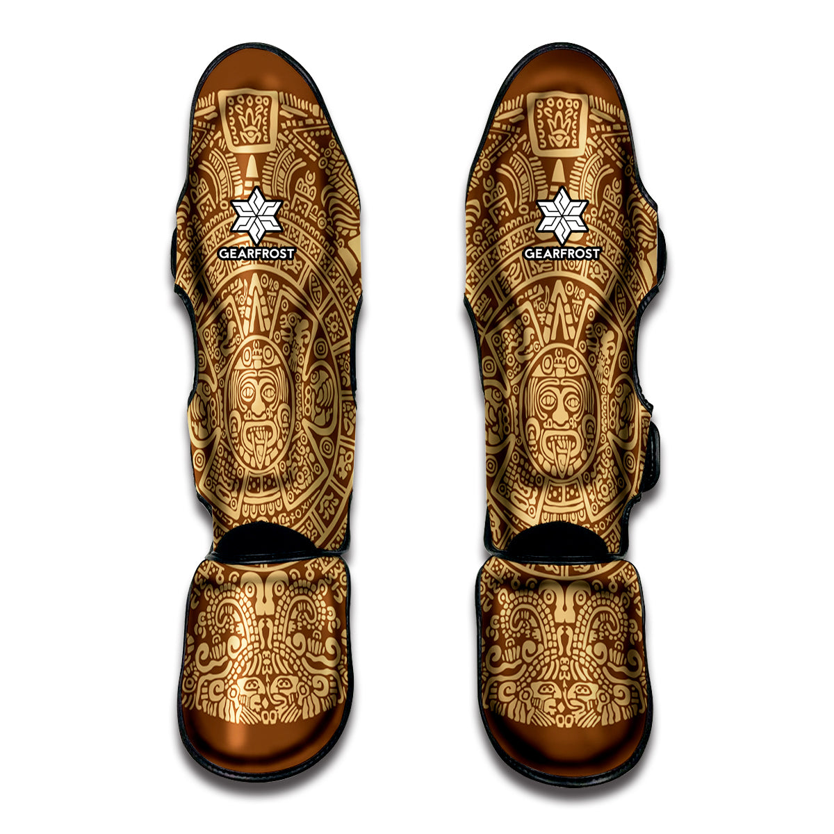 Mayan Calendar Print Muay Thai Shin Guard