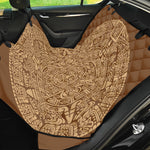 Mayan Calendar Print Pet Car Back Seat Cover