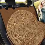 Mayan Calendar Print Pet Car Back Seat Cover