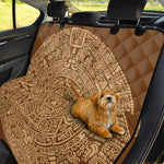 Mayan Calendar Print Pet Car Back Seat Cover