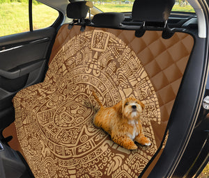 Mayan Calendar Print Pet Car Back Seat Cover