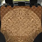 Mayan Calendar Print Pet Car Back Seat Cover