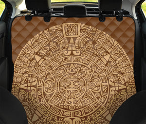 Mayan Calendar Print Pet Car Back Seat Cover