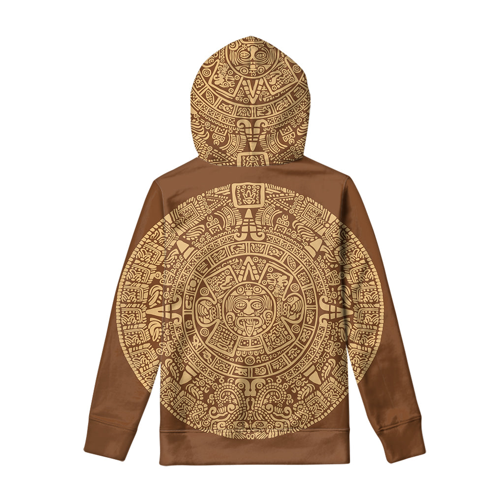 Mayan Calendar Print Pullover Hoodie
