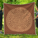 Mayan Calendar Print Quilt