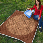 Mayan Calendar Print Quilt