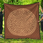 Mayan Calendar Print Quilt