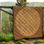 Mayan Calendar Print Quilt