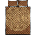 Mayan Calendar Print Quilt Bed Set
