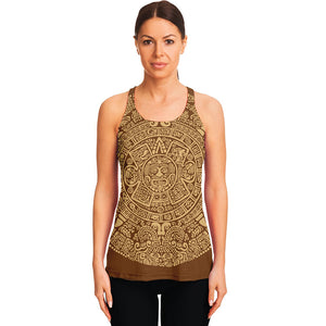 Mayan Calendar Print Women's Racerback Tank Top