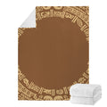 Mayan Circle Symbol Print Blanket