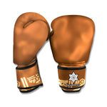 Mayan Circle Symbol Print Boxing Gloves