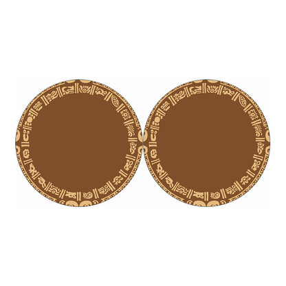 Mayan Circle Symbol Print Car Coasters
