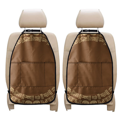 Mayan Circle Symbol Print Car Seat Organizers