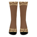 Mayan Circle Symbol Print Crew Socks