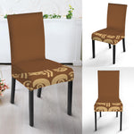 Mayan Circle Symbol Print Dining Chair Slipcover