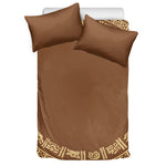 Mayan Circle Symbol Print Duvet Cover Bedding Set