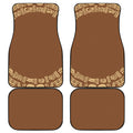 Mayan Circle Symbol Print Front and Back Car Floor Mats